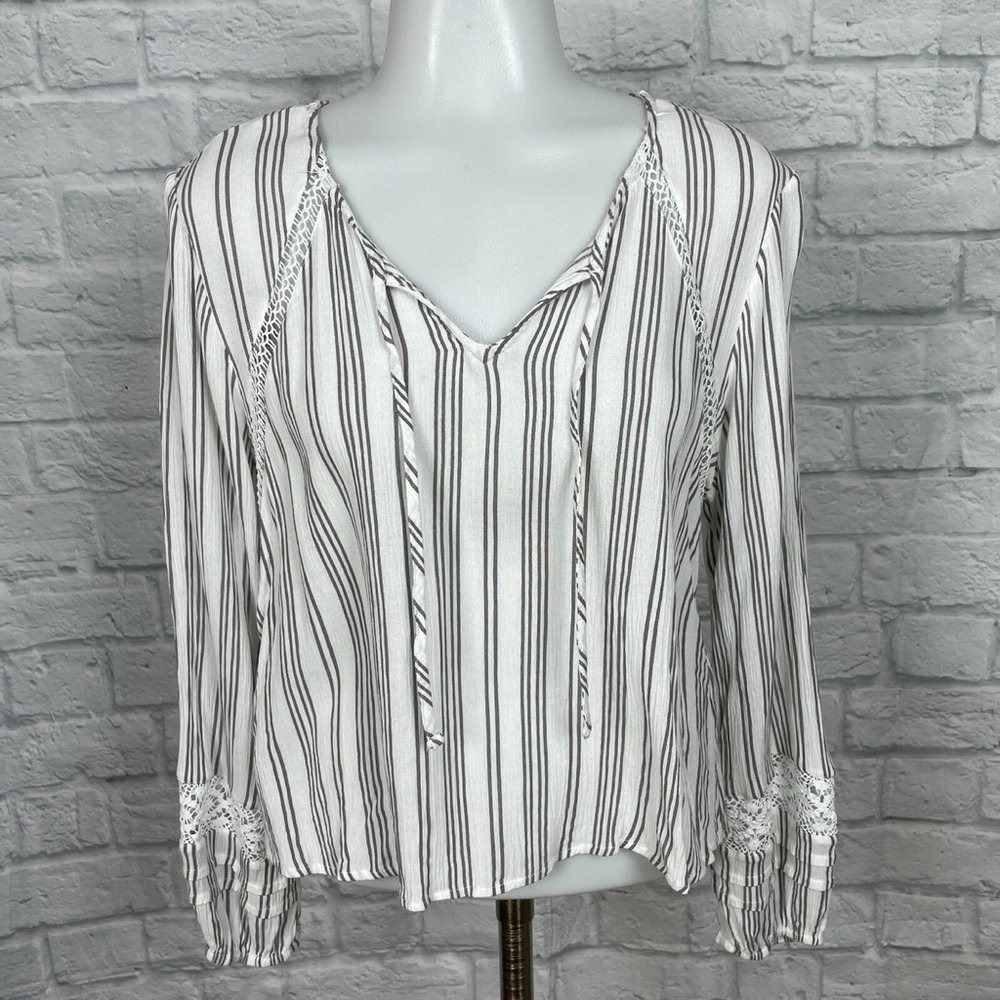 Hollister Striped Beachy/Boho Top
